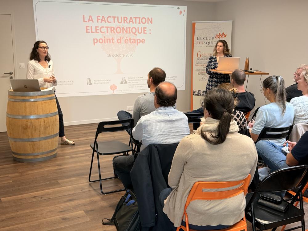 Photo Atelier Facturation électronique avec FIDAQUITAINE
