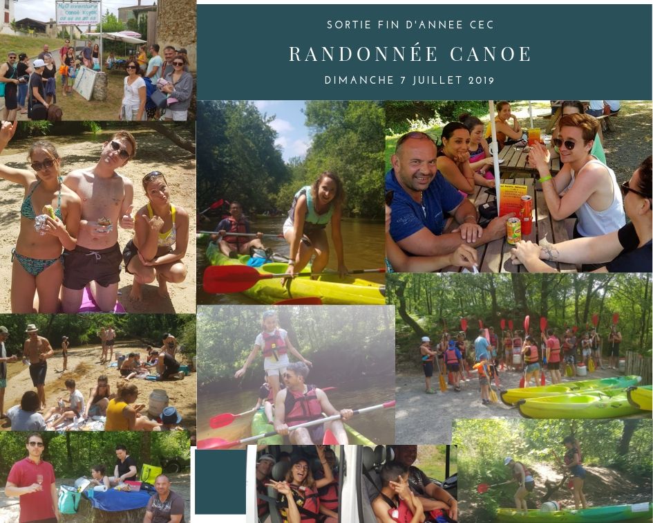Photo Sortie de fin d'année du CEC - Randonnée canoë sur la Leyre