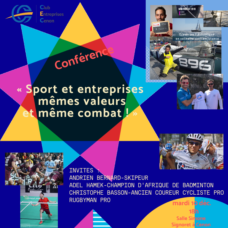 Photo Conférence -"« Sport et entreprises : mêmes valeurs et même combat ! »