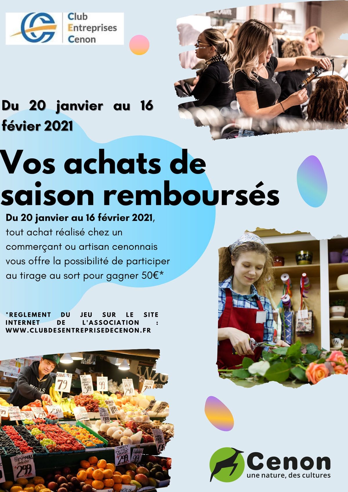 Photo Vos achats de saison remboursés à Cenon !