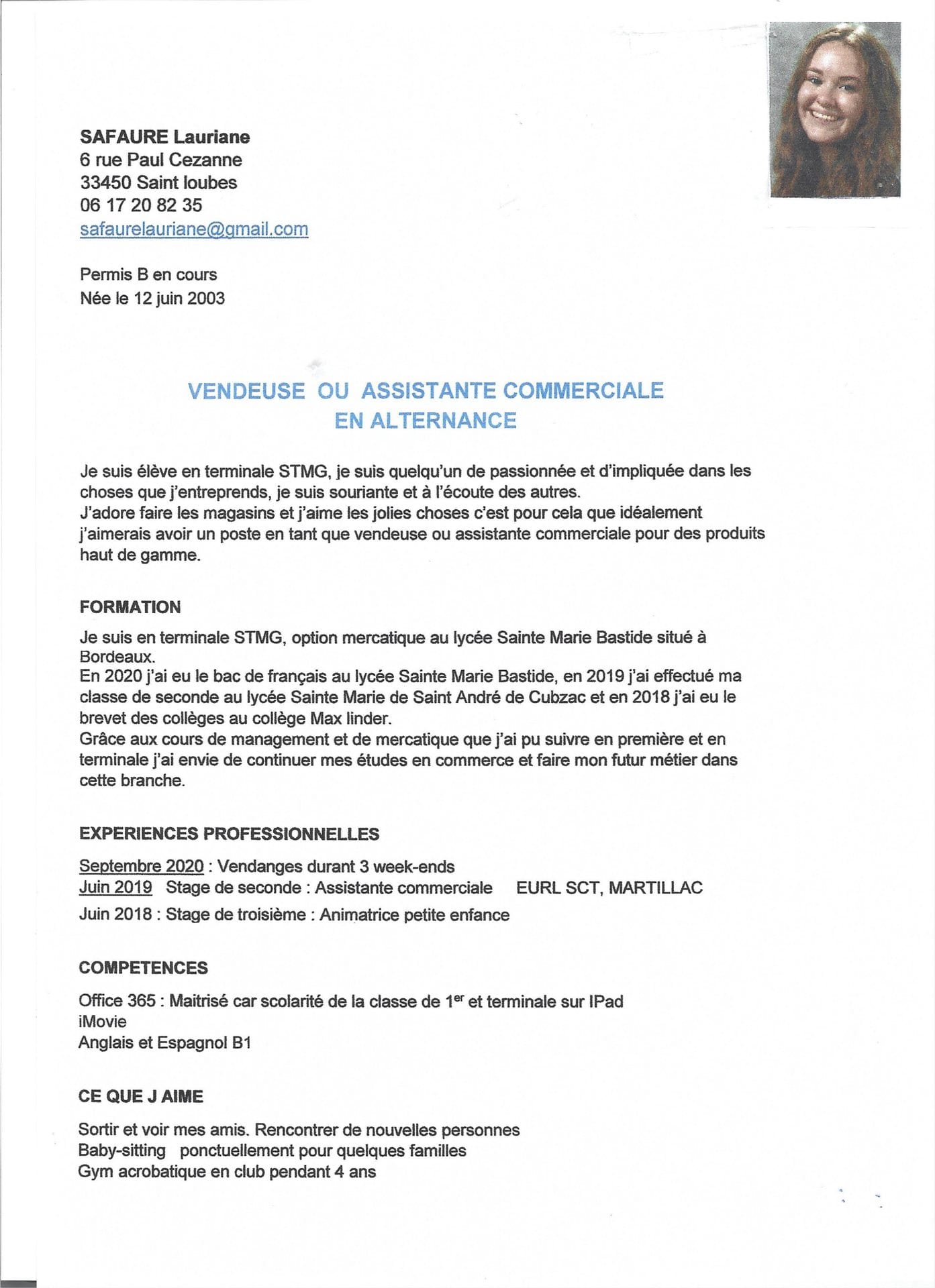 Photo Demande d'alternance