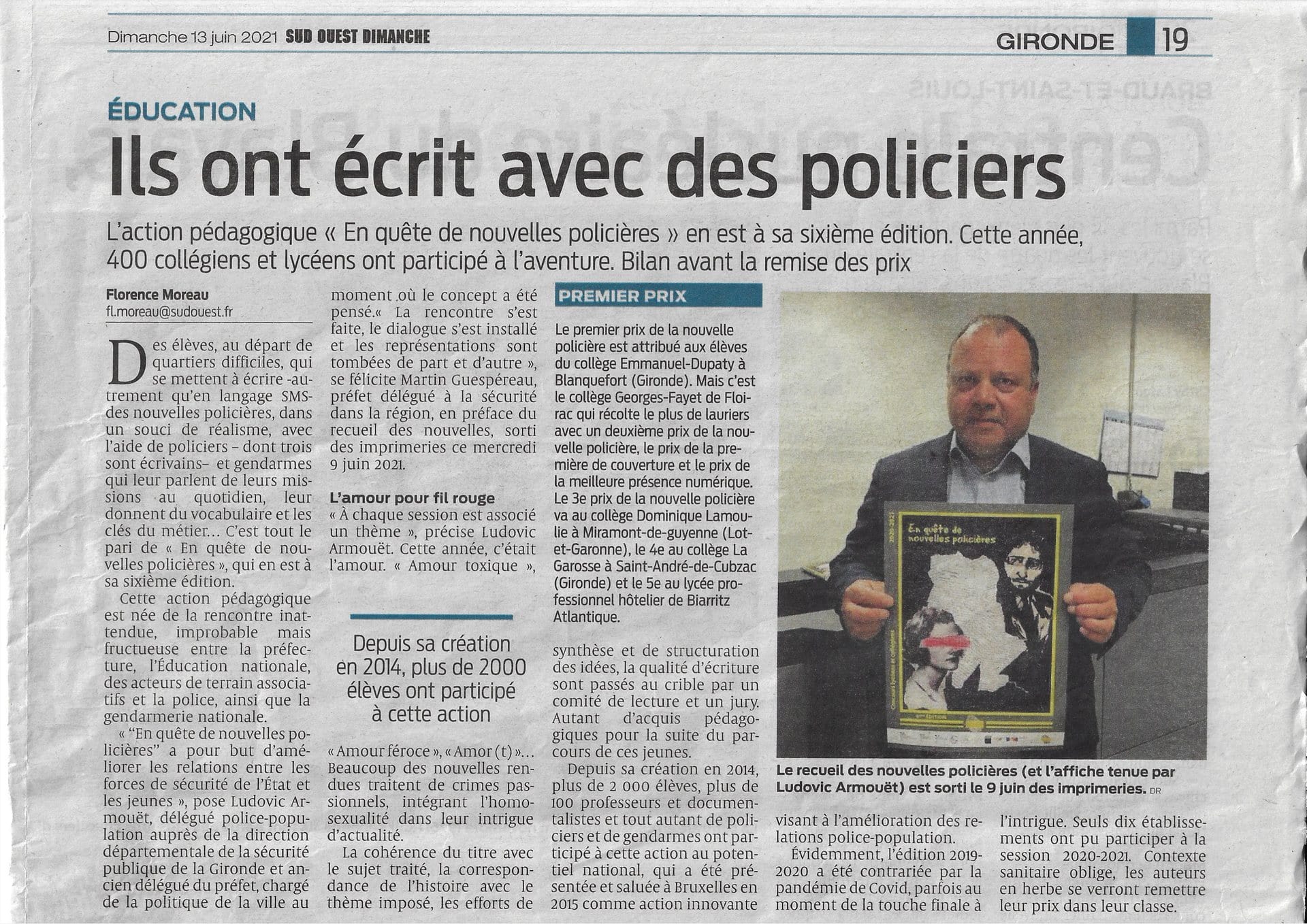 Photo Notre co-président Ludovic Armoët est dans Sud-Ouest
